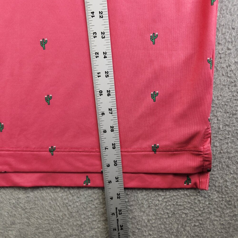 Footjoy Shirt Mens M Pink Catus Print Golf Polo Performance Novelty Southwest - Picture 10 of 12